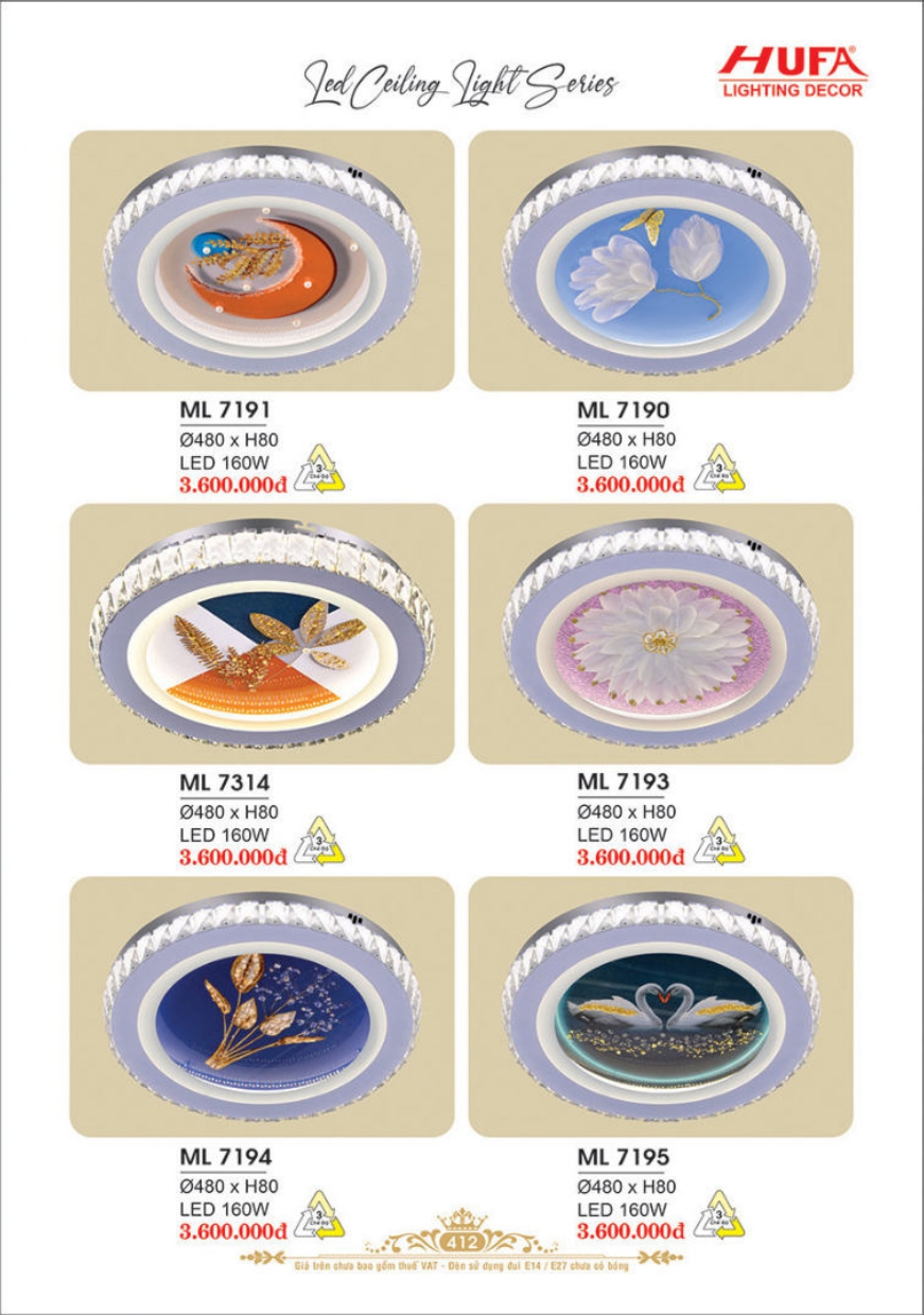 Bảng giá đèn trang trí HUFA